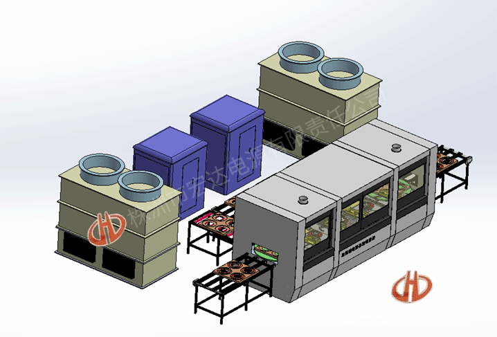 齒圈、軸承圈淬火生產(chǎn)線